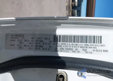 2017 Ram 1500 Lone Star 4X2 5'7 Box from USA, damaged, VIN 1C6RR6LT5HS536231